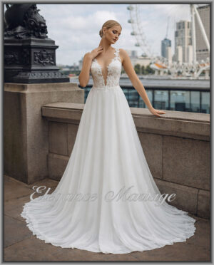 Alternative view of Kelvina - robe de mariée bohème sur-mesure