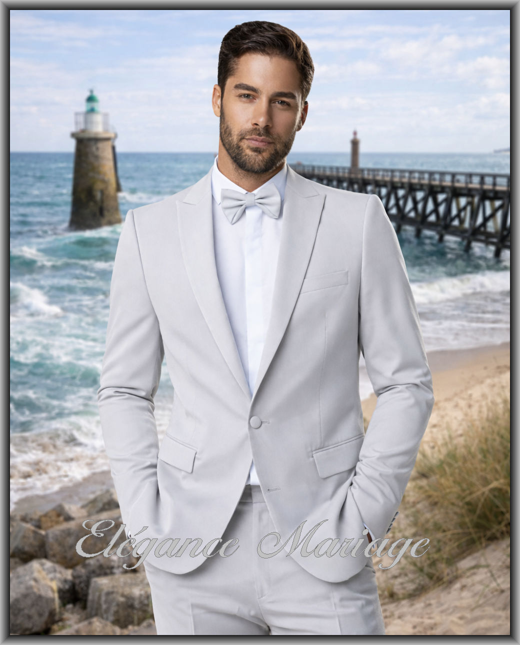 Daniel - costume gris perle invité témoin