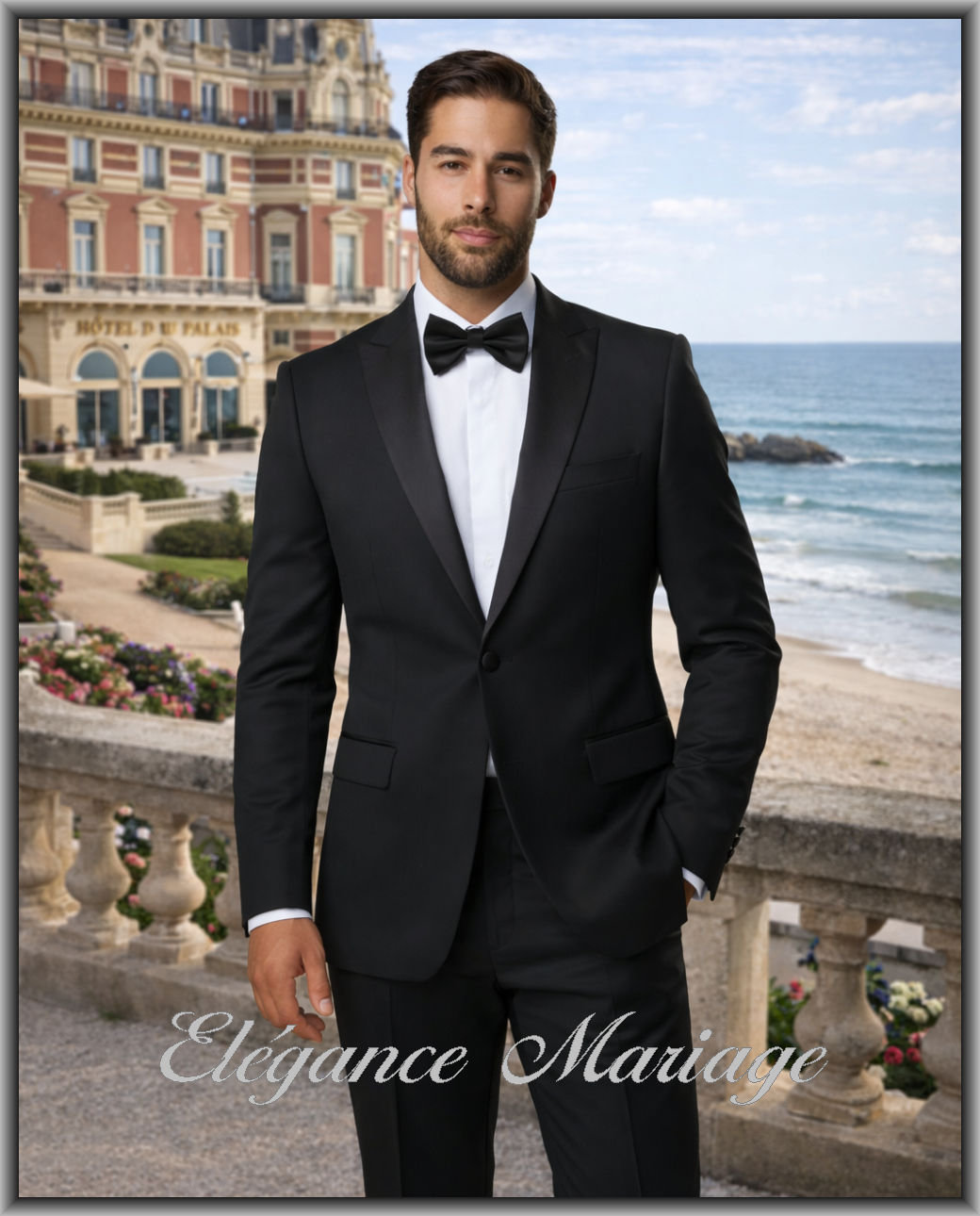 Daniel - costume noir invité témoin