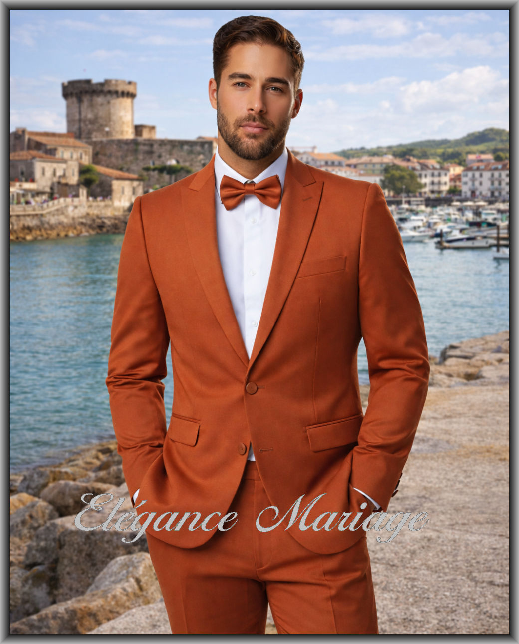 Daniel - costume terracotta invité témoin