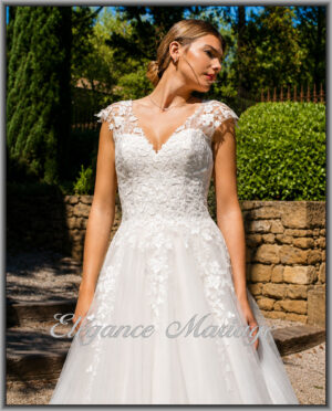 Superbe robe de mariée princesse tendance