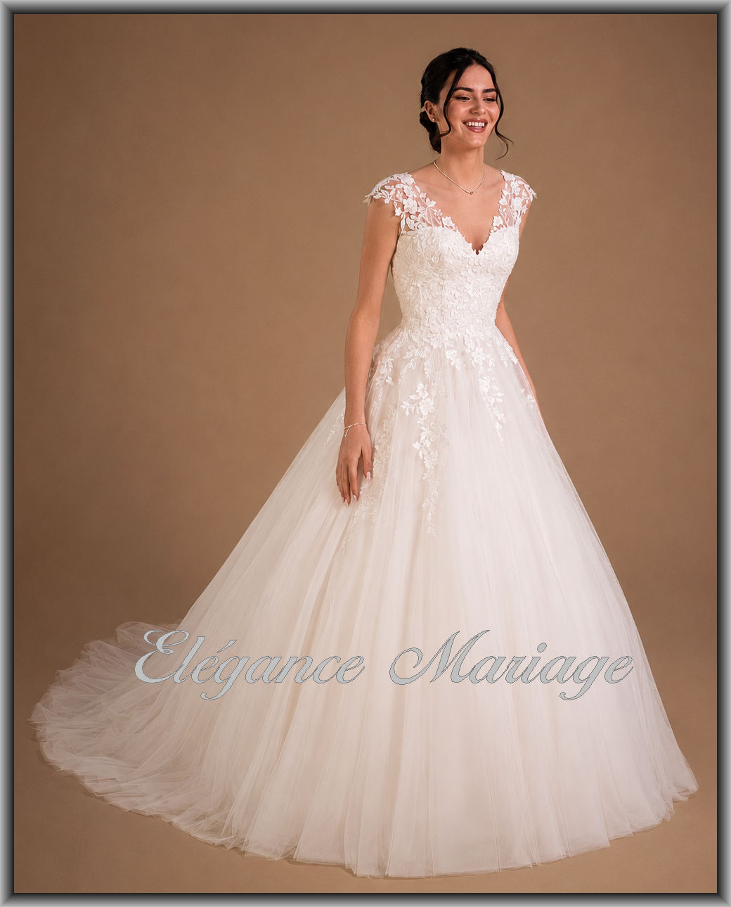 Superbe robe de mariée princesse tendance