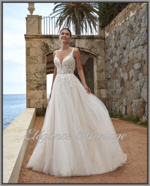 Aster robe de mariée bohème tulle disponible à Dax
