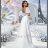 Farida robe de mariée bohème Pronuptia avec dos en dentelle et traîne