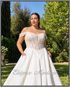 Robe de mariée princesse chic IDYLLE à Mont-de-Marsan