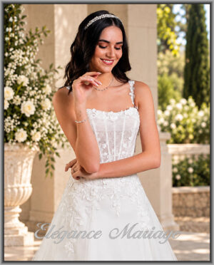 Robe de mariée sirène pour future mariée venant d'Oloron