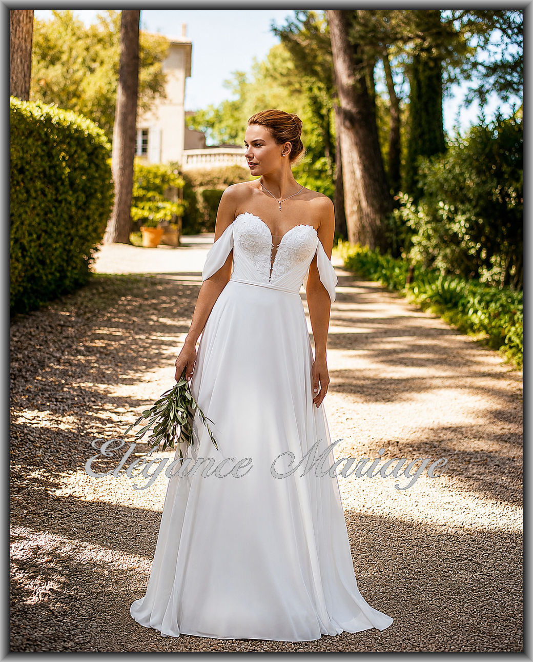 Sensationnelle robe de mariée bohème à côté d’Hagetmau