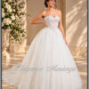 IVANNE robe de mariée princesse portée en version bustier