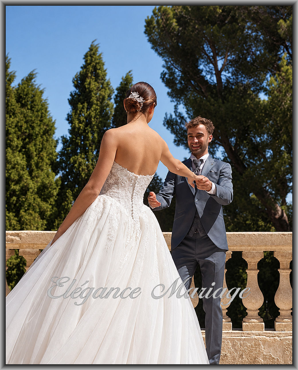 IVANNE robe de mariée princesse avec dos dégagé