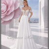 Quelna, robe de mariée bohème avec encolure bateau amovible près de Soustons