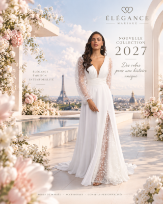 Robe de mariée Mont-de-Marsan collection 2027 Élégance Mariage