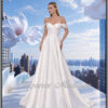 Ynovie robe de mariée sobre encolure bateau en sergine